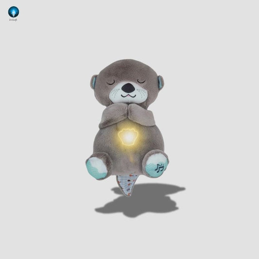 Ours Peluche Veilleuse | Musical Gris - bambisafe