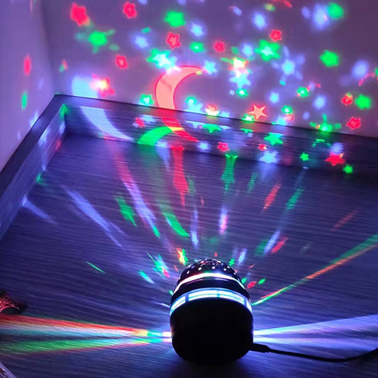 veilleuse-bebe-projection-plafond-allumee