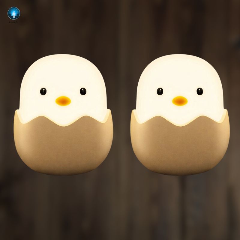 Pack Famille - 2 VEILLEUSES Bébé Tactile -Lumière Douce pour la Nuit sans Réveiller Bébé