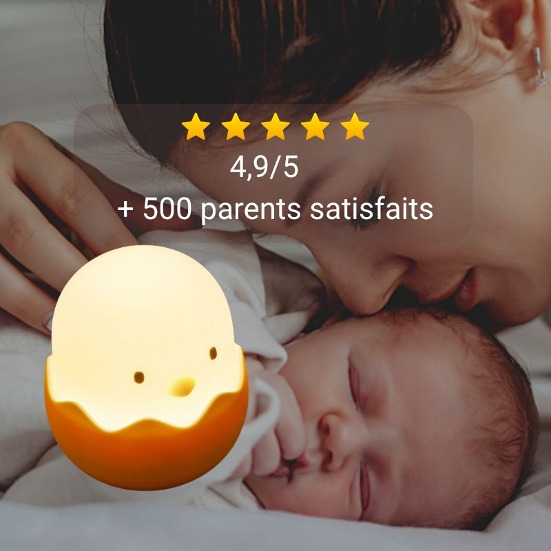 Veilleuse Bébé Tactile -Lumière Douce pour la Nuit sans Réveiller Bébé