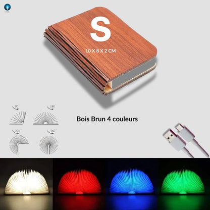 Livre Veilleuse | Bois Brun Multicolore - bambisafe