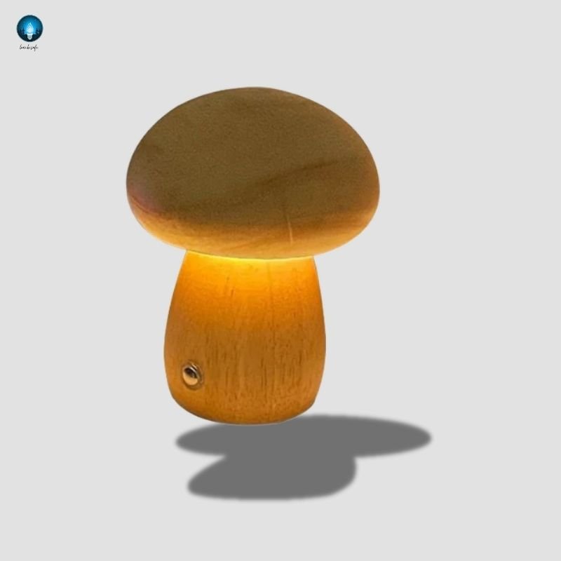 Mini Veilleuse Champignon | Bois Clair - bambisafe
