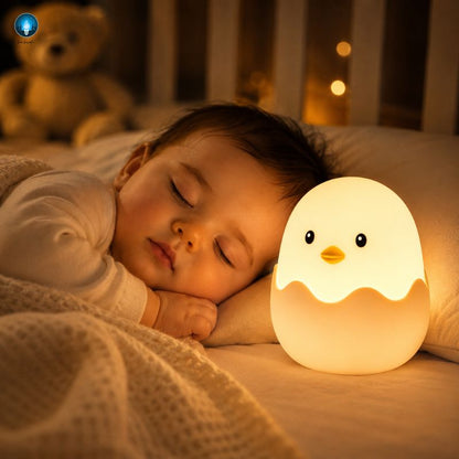 Veilleuse Bébé Tactile -Lumière Douce pour la Nuit sans Réveiller Bébé