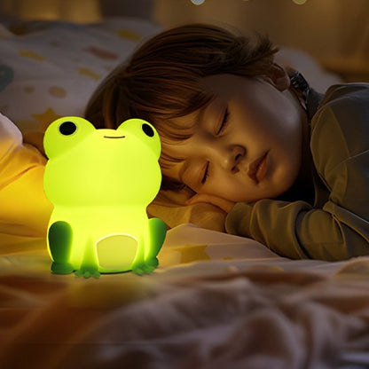 veilleuse-bebe-grenouille-silicone-rechargeable-enfant-endormi
