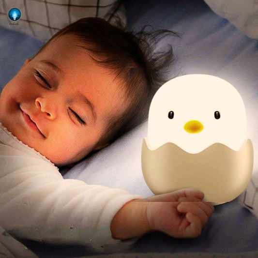 Veilleuse Bébé Tactile -Lumière Douce pour la Nuit sans Réveiller Bébé