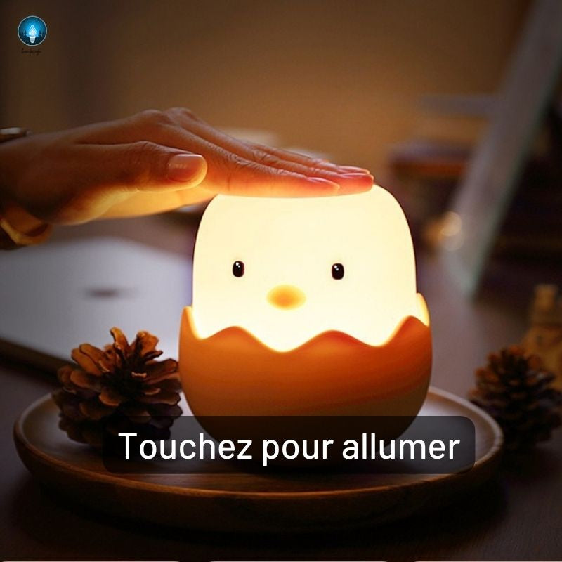 Veilleuse Bébé Tactile -Lumière Douce pour la Nuit sans Réveiller Bébé