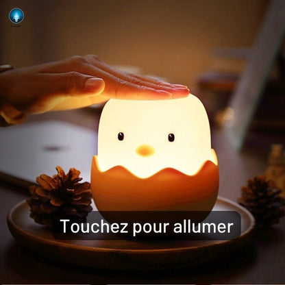 Veilleuse Bébé Tactile -Lumière Douce pour la Nuit sans Réveiller Bébé